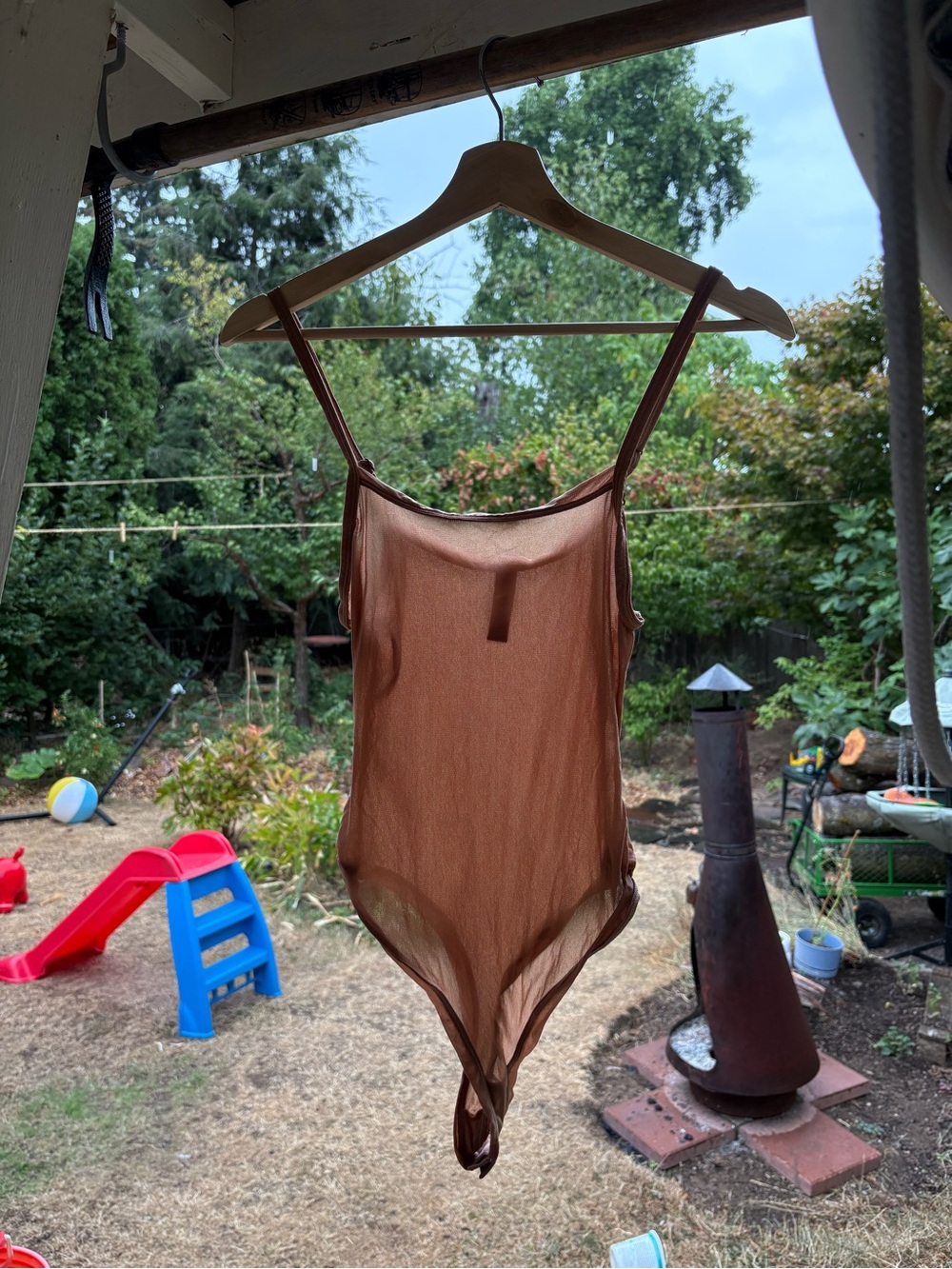 SKIMS, Large Sheer Bodysuit, extra soft!